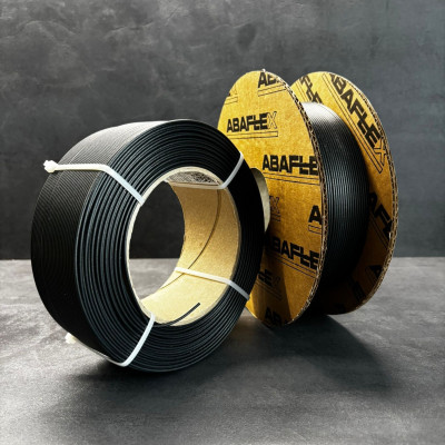 PETG+CF filament ABAFLEX anthracite, 1.75 ± 0.019 mm, 750g, REFILL 60mm