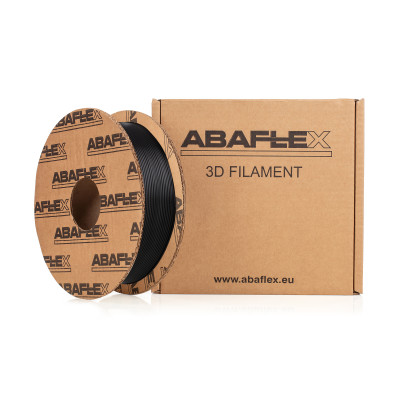 PLA filament ABAFLEX černý, 1.75 ± 0.019 mm, 750g, cívka 64mm