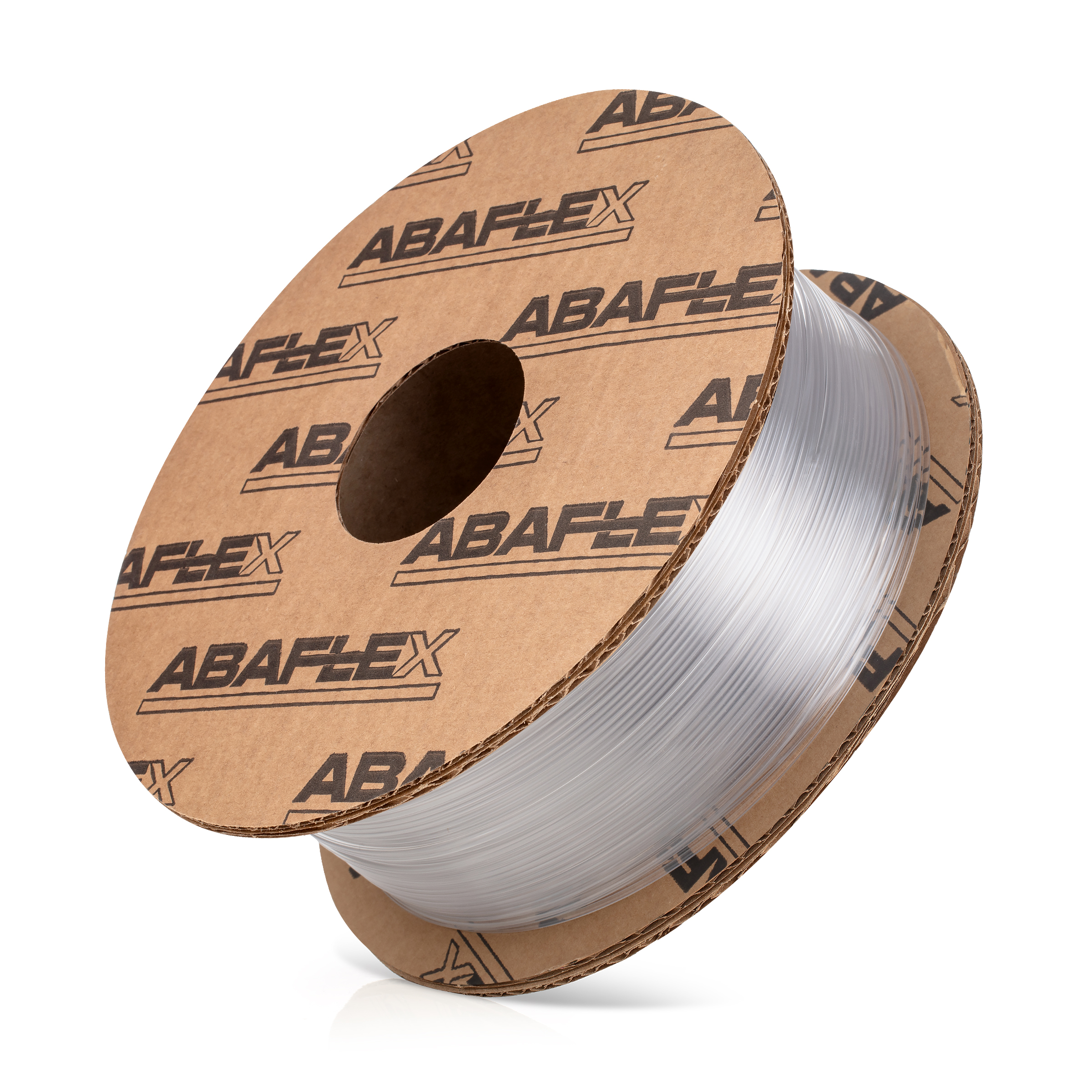 PETG+ filament ABAFLEX transparent, 1.75 ± 0.019 mm, 1000g, cívka 84mm