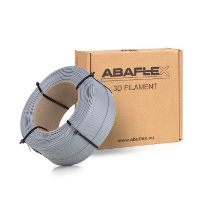 PETG+ filament ABAFLEX šedý, 1.75 ± 0.019 mm, 1000g, REFILL 70mm